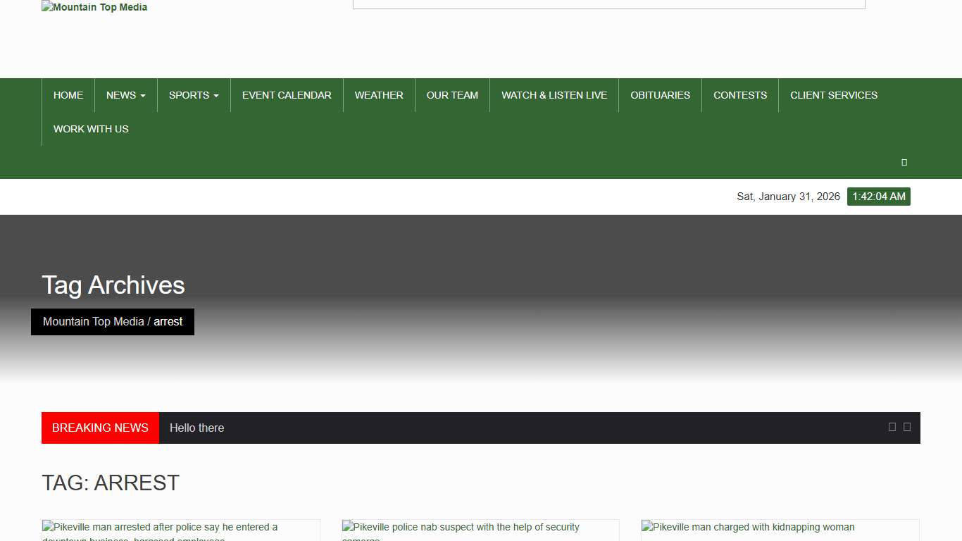 arrest Archives - Mountain Top Media